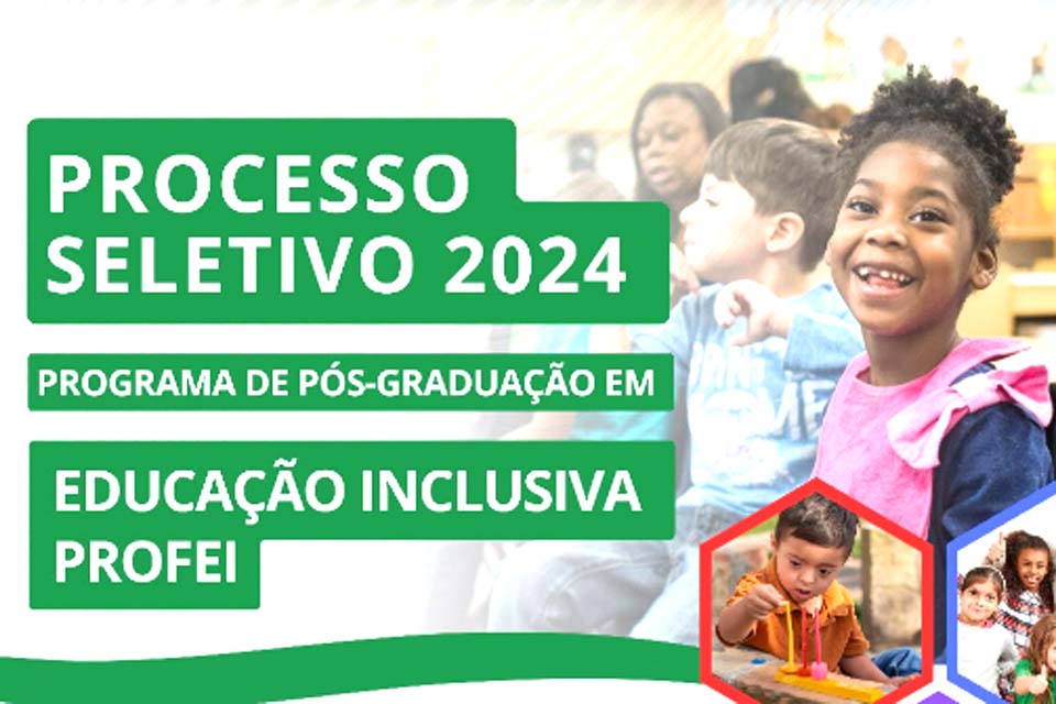 Inscrições abertas no Mestrado Profissional em Educação Inclusiva