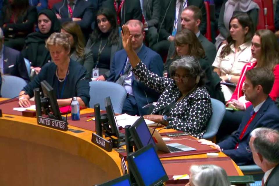 EUA concordam com texto do Conselho de Segurança da ONU sobre Gaza