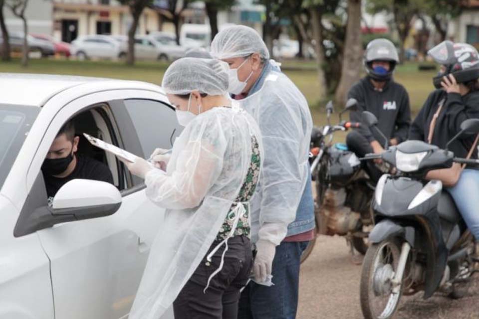  Prefeitura realiza quase 900 testes rápidos para covid-19: 353 resultaram positivos