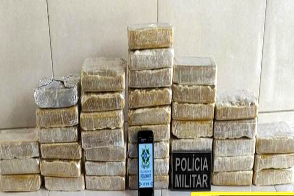 PM apreende 40 tabletes de pasta base de cocaína em Alta Floresta