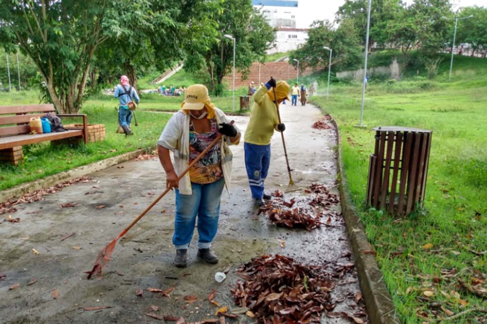 Complexo da Complexo da Estrada de Ferro Madeira-Mamoré-EFMM recebe mutirão de limpeza