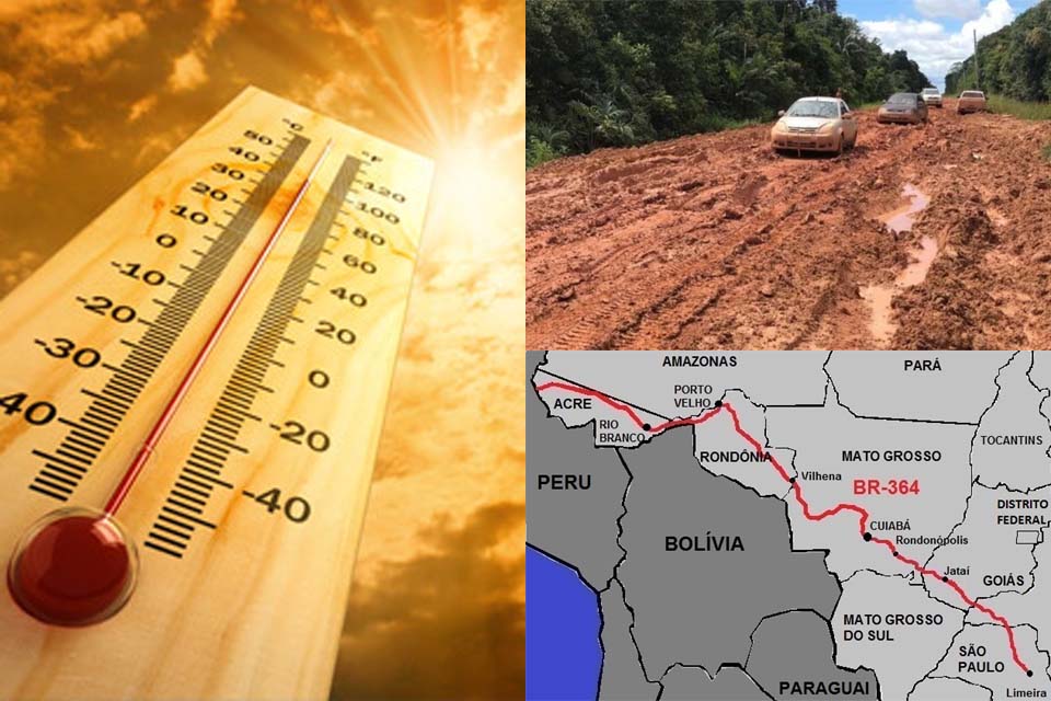 Rondônia entra em alerta com calor mais escaldante dos últimos anos; a 319 e a fraude intelectual; e a duplicação da 364 salvaria vidas