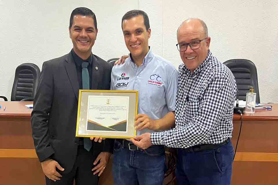 Deputado Cássio Gois prestigia homenagem à empresa Ciclo Cairu por seu 38º aniversário em Pimenta Bueno