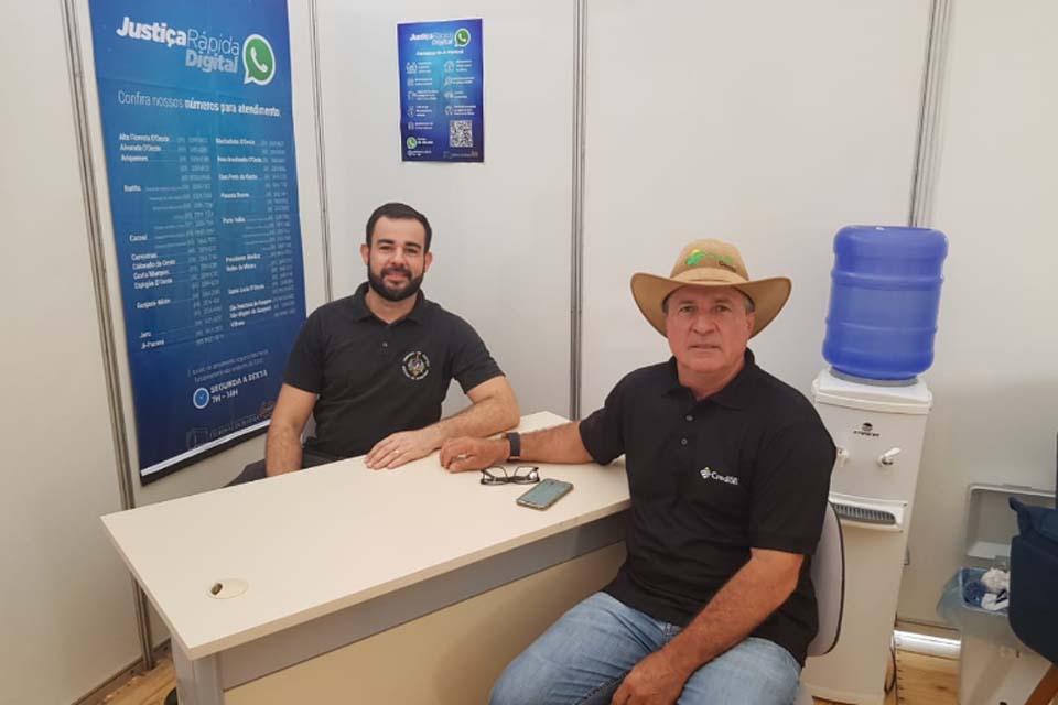 Justiça Rápida tem stand no Rondônia Rural Show Internacional, em Ji-Paraná