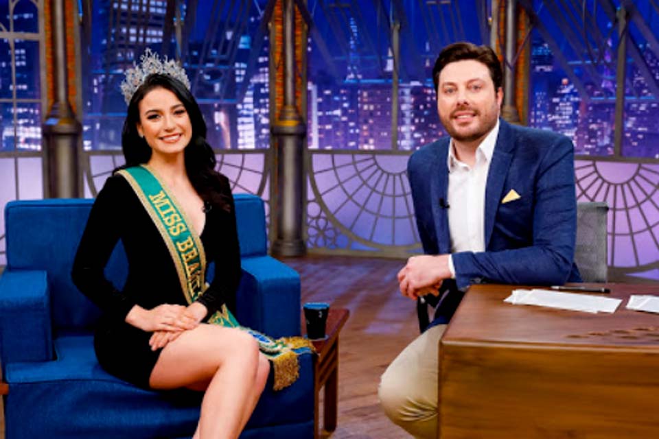 Miss Brasil 2020 é entrevistada no The Noite desta terça (1)