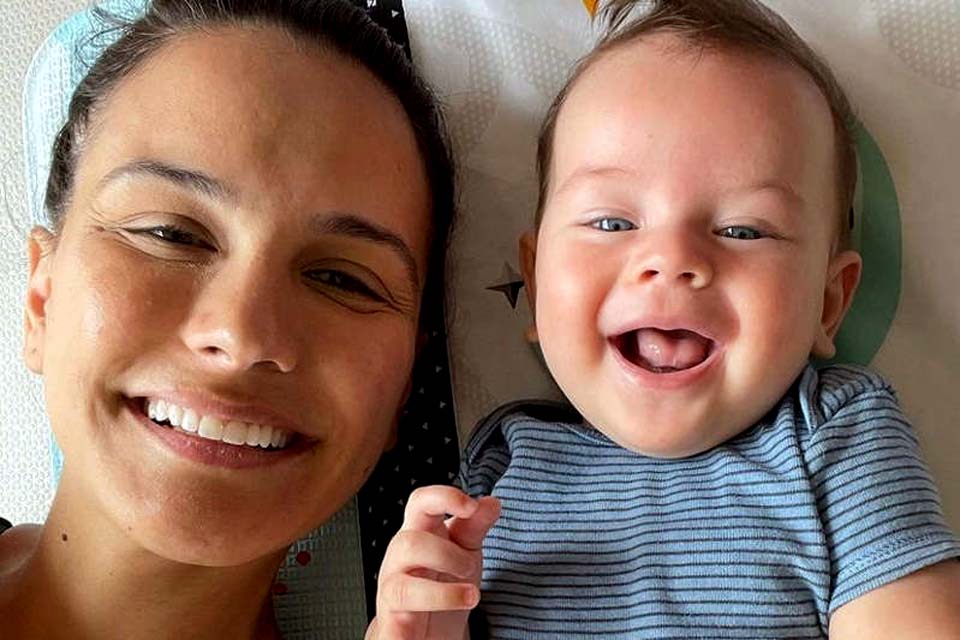 Kyra Gracie posa ao lado de Rayan e afirma: “Já com ciúmes das futuras namoradas”