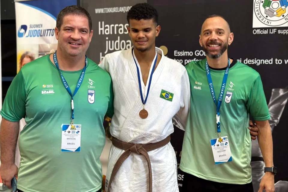 Paratleta rondoniense é medalha de bronze em desafio de judô adulto na Finlândia