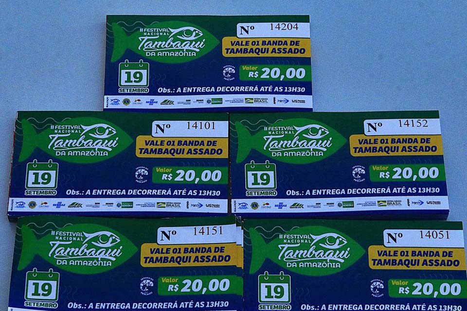 Tickets para II Festival do Tambaqui da Amazônia já estão à venda em 58 municípios brasileiros