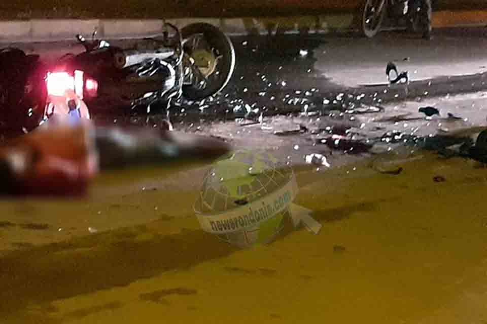 Colisão entre duas motos deixa um morto e outro ferido em Cacoal