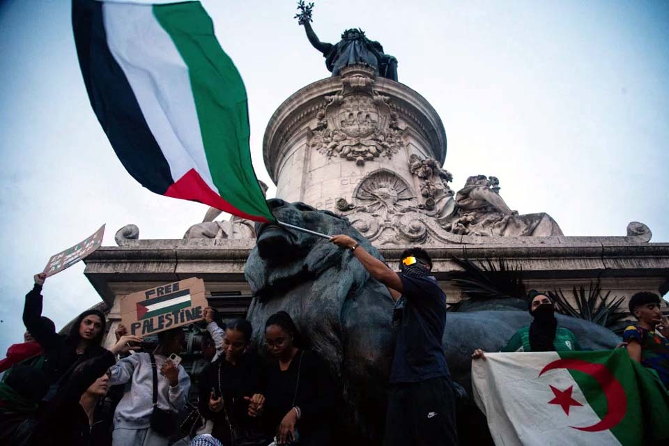 Alegando perturbação da ordem, Alemanha e França proíbem manifestações pró-Palestina