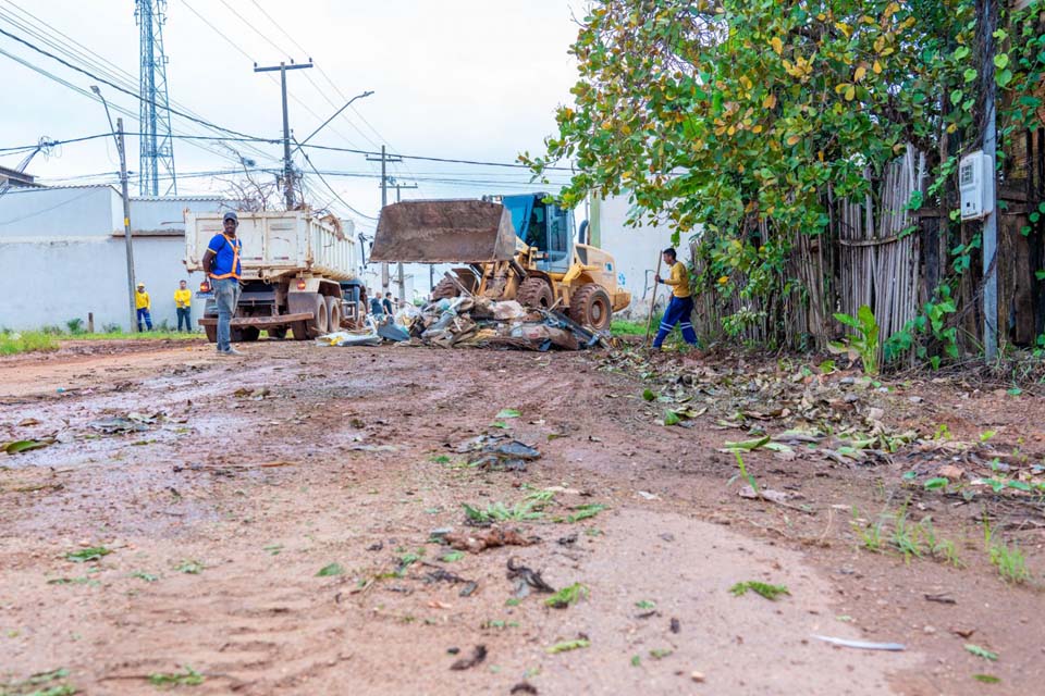 Prefeitura de Porto Velho intensifica combate ao descarte irregular de lixo no bairro Lagoa