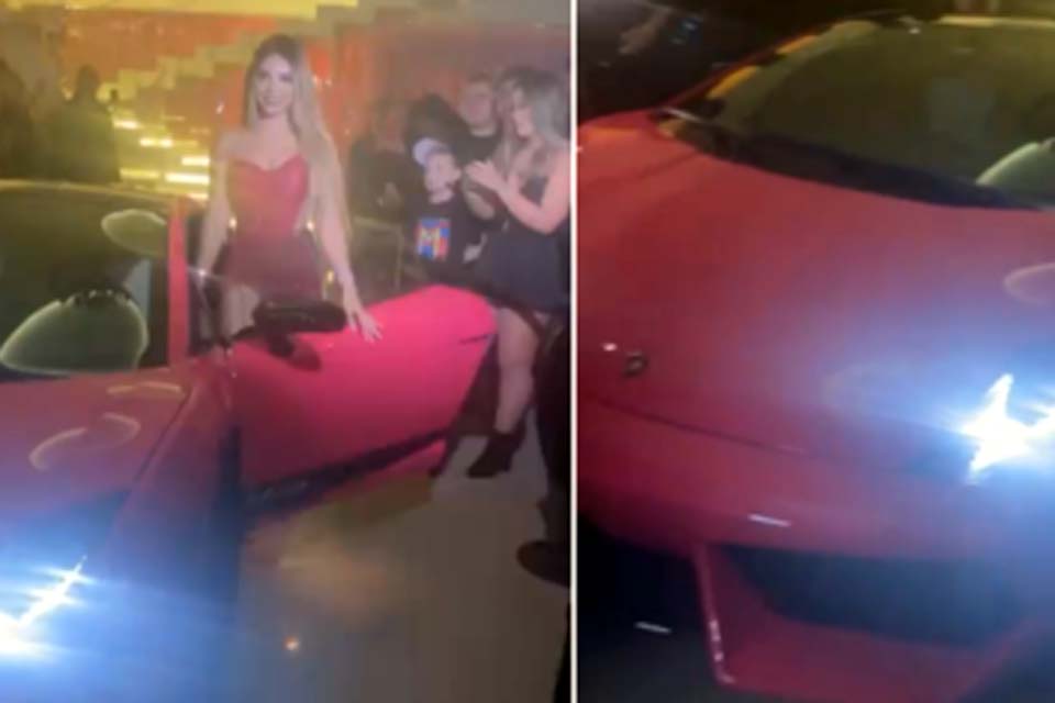 Sem licença para dirigir, Melody faz 15 anos e ganha Lamborghini de R$ 1,3 milhão