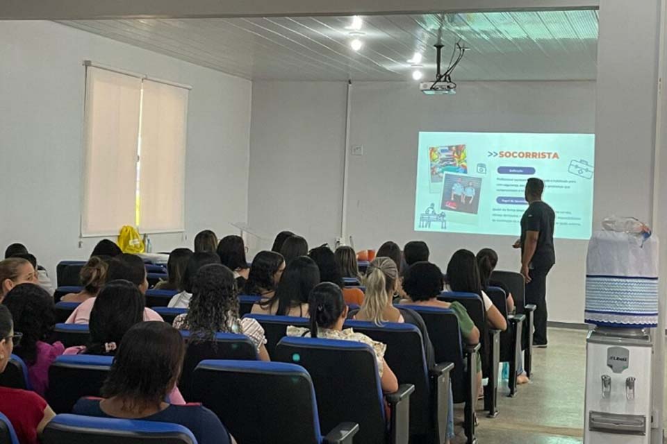 Prefeitura de Jaru realiza curso de Primeiros Socorros para professores e Monitores Escolares