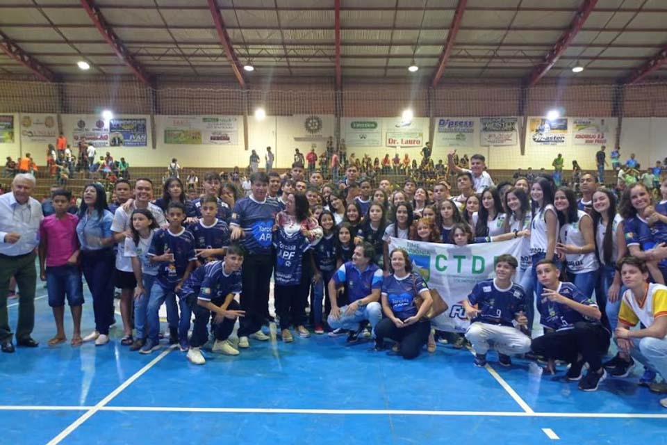 Quatro times de Futsal do CTDE de Rolim de Moura são destaque na fase macrorregional Zona da Mata e se  classificam para a fase Estadual do JOER