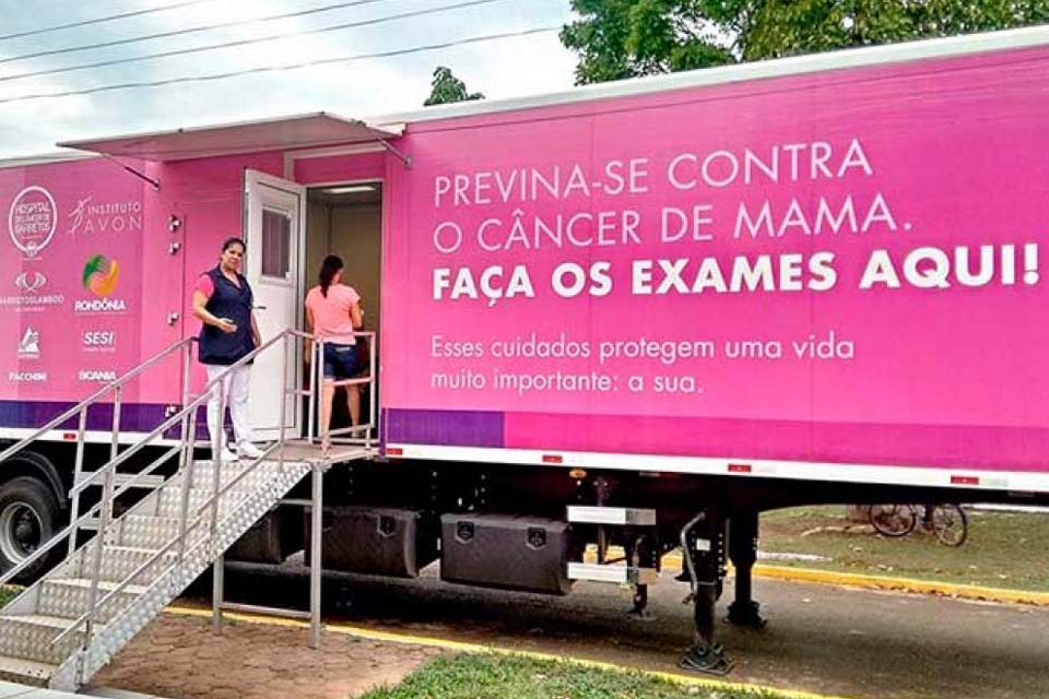 Carreta do Hospital do Amor fará exames gratuitos de prevenção ao câncer de mama entre 30 de março a 3 de abril