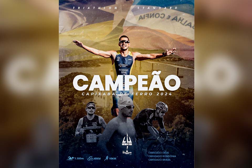 Triatleta Rondoniense é campeão do Campeonato Capixaba de Ferro 2024