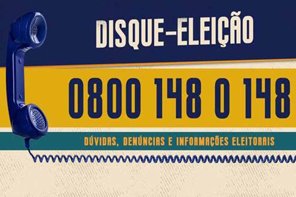 Disque-eleição 148 do TRE-RO funcionará 24h por dia