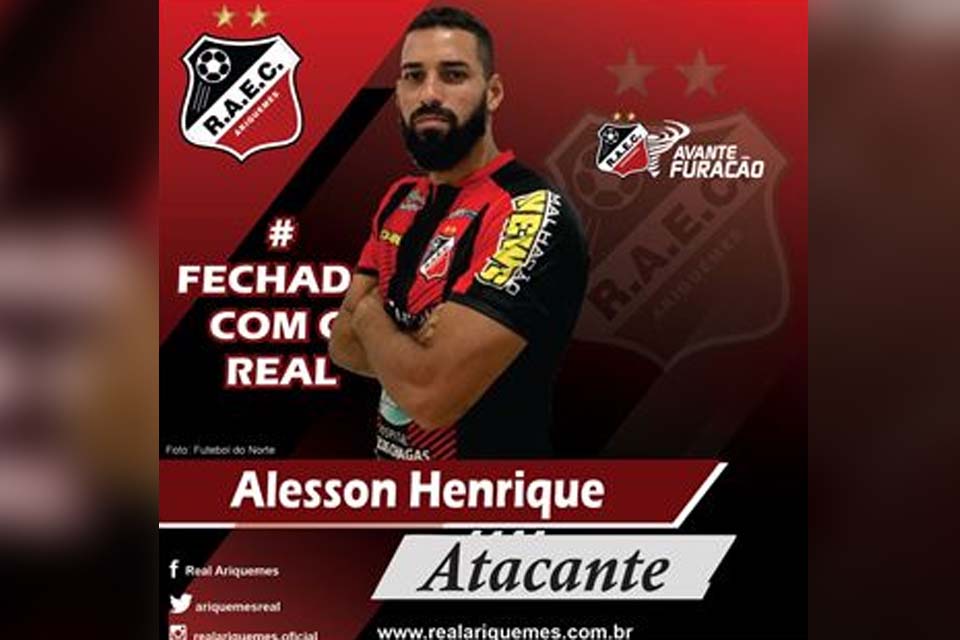 Atacante Alesson Henrique  retorna ao Real Ariquemes