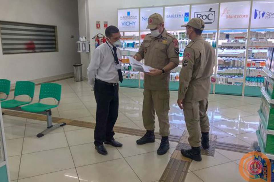 Corpo de Bombeiros de Rondônia realiza fiscalização durante período de pandemia