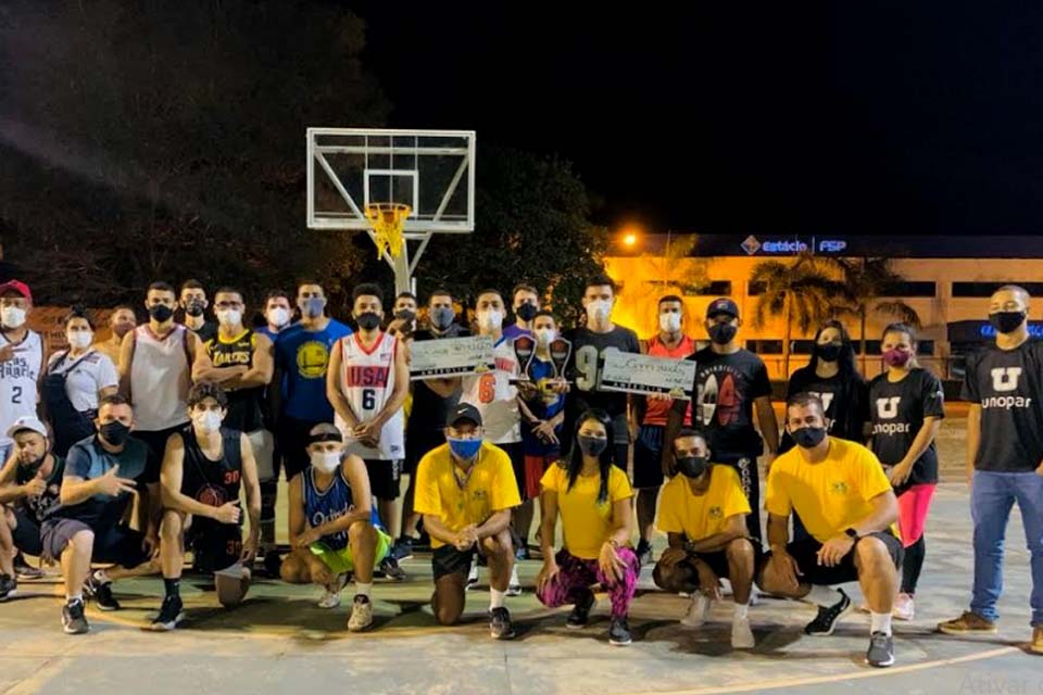 Amerolim realiza desafio de arremessos de basquete e evento é sucesso 