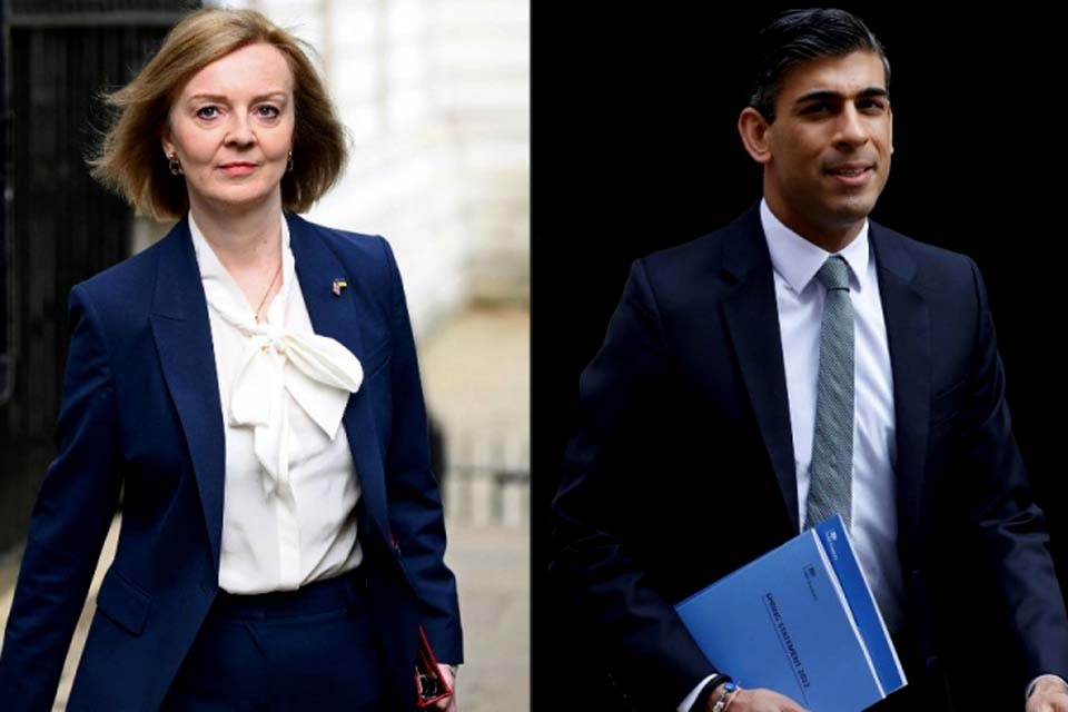 Rishi Sunak e Liz Truss disputam cargo de primeiro-ministro do Reino Unido