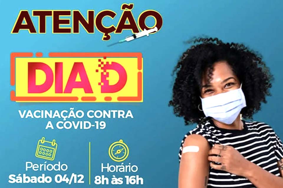 Prefeitura realiza “Dia D” de vacinação contra a covid-19 neste sábado (04), no AME