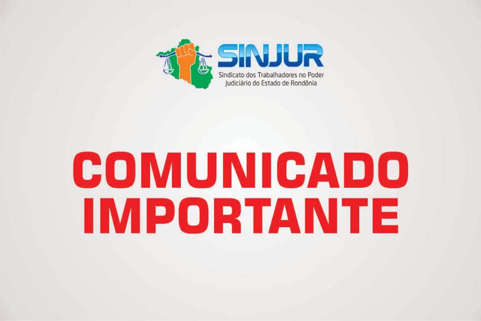 SINJUR- Comunicado Importante