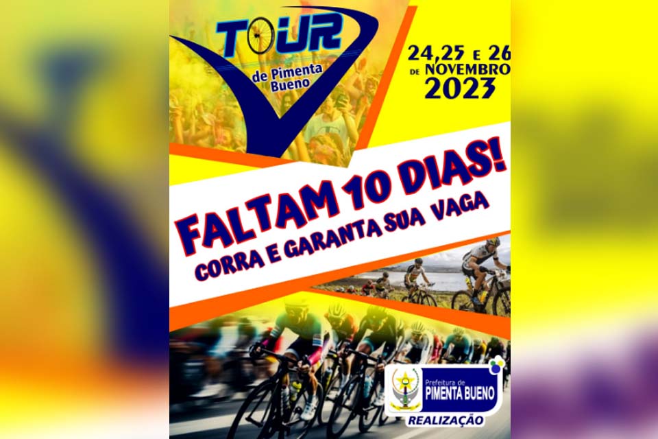 Faltam 8 dias para o Tour Pimenta Bueno de ciclismo