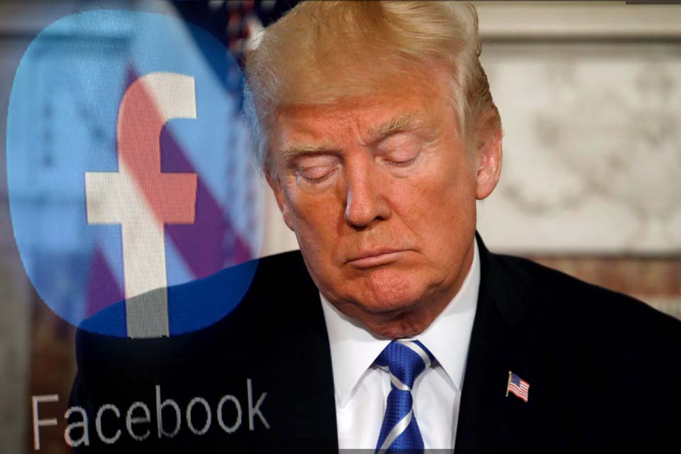 Facebook mantém suspensão do ex-presidente Trump até 2023