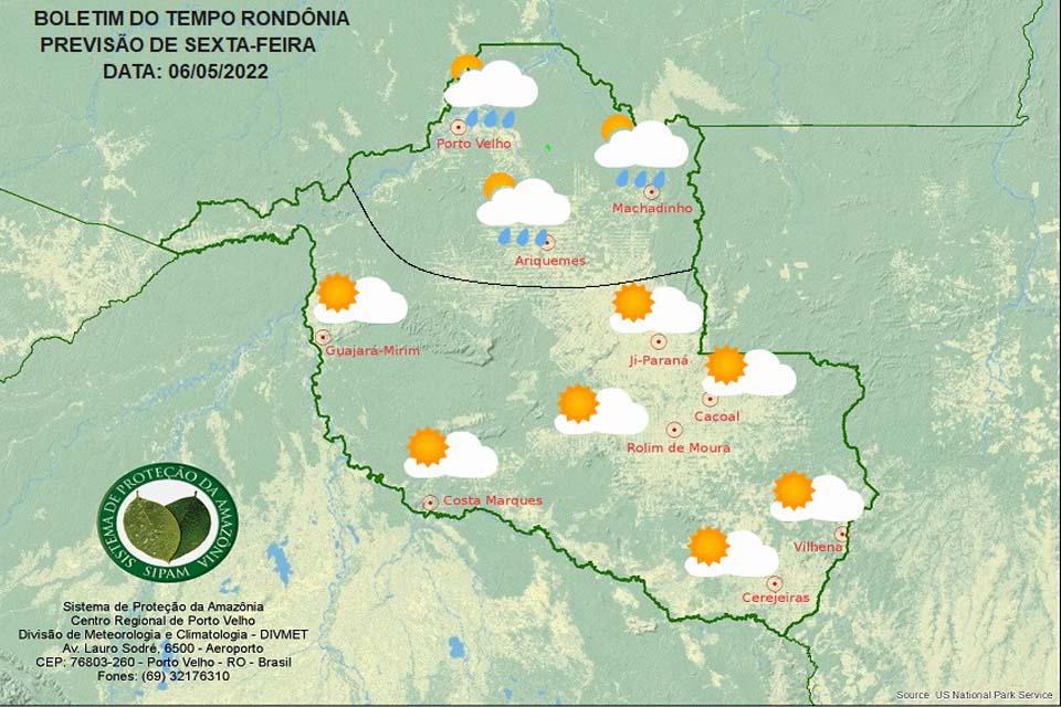 Temperaturas voltam a subir em toda Rondônia nesta sexta-feira