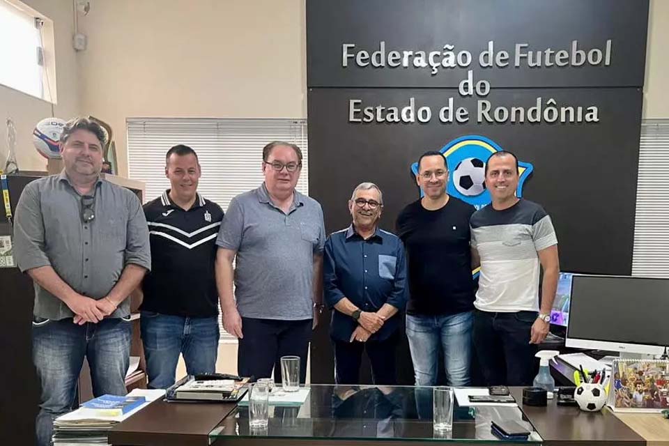 Federação de Futebol de Rondônia recebe visita de empresários internacionais