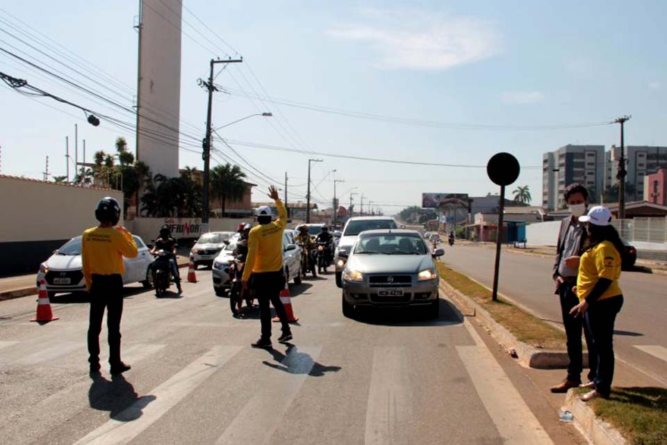 Detran promove ações educativas para conscientizar motociclistas que são as maiores vítimas no trânsito