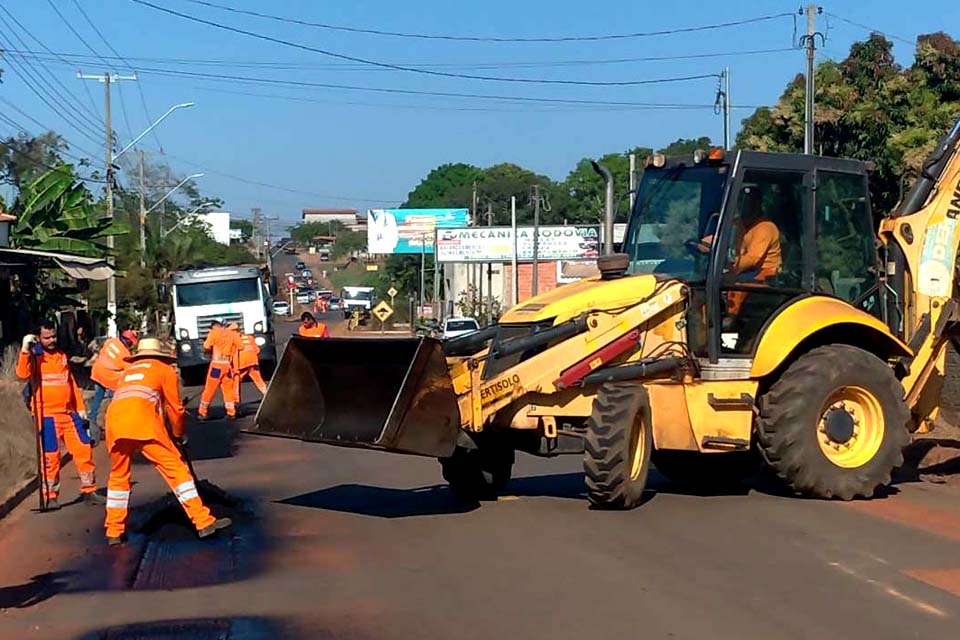 DER inicia obra de recuperação da Rodovia do Café em Cacoal