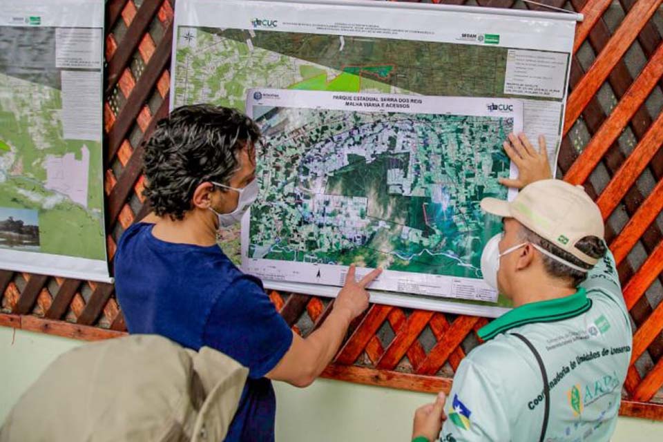 Parque Estadual Serra dos Reis, que une o turismo à pesquisa técnico-científica recebe visita do secretário da Amazônia