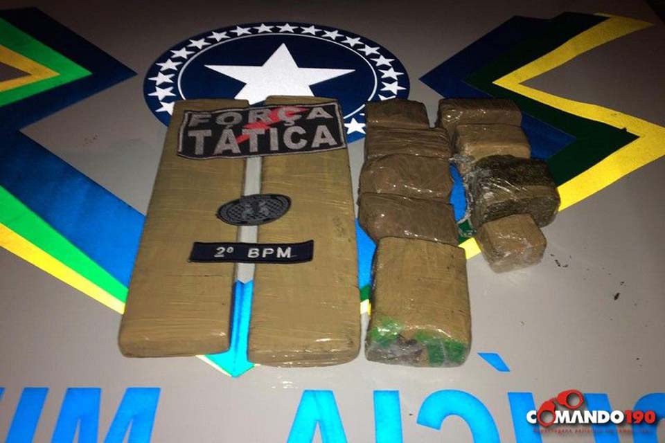 PM prende indivíduo transportando quase 5 Kg de Maconha dentro de taxi