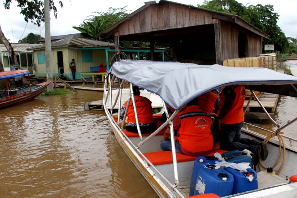 Em Porto Velho, Defesa Civil está monitorando o nível do rio Madeira