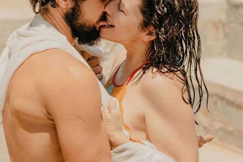 Paloma Duarte e Bruno Ferrari fazem ensaio fotográfico ousado