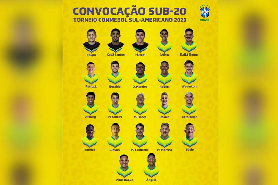 Seleção sub-20 é convocada para Sul-Americano 2023