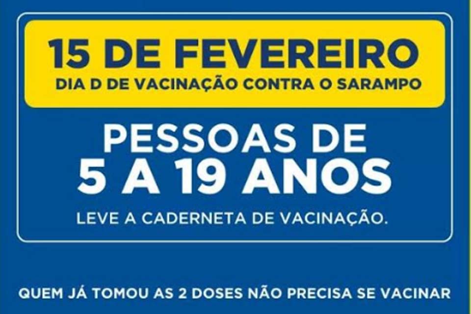 Secretaria Municipal de Saúde  realiza “Dia D” de vacinação contra o sarampo