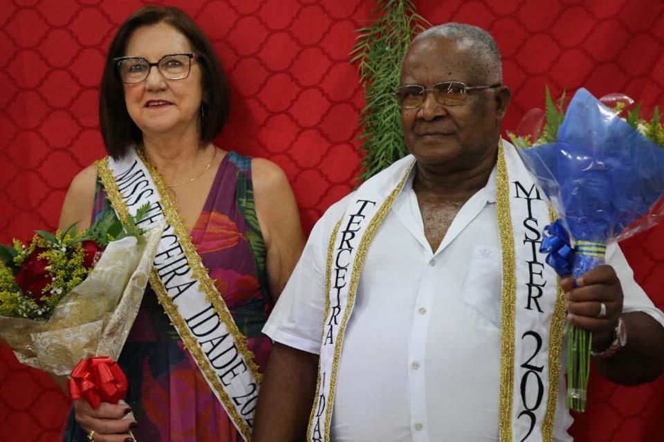 Com desfile e baile, Centro de Convivência do Idoso elegeu Miss e Mister 3ª Idade de Vilhena