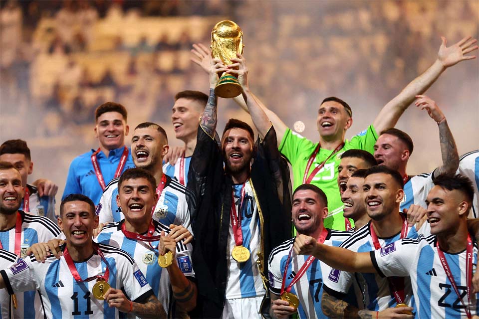 Argentina fecha 2023 na liderança do ranking da Fifa, e Brasil segue em quinto