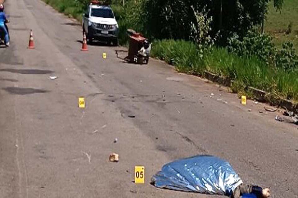 Motociclista morre em trágico acidente entre Ji-Paraná e Nova Londrina