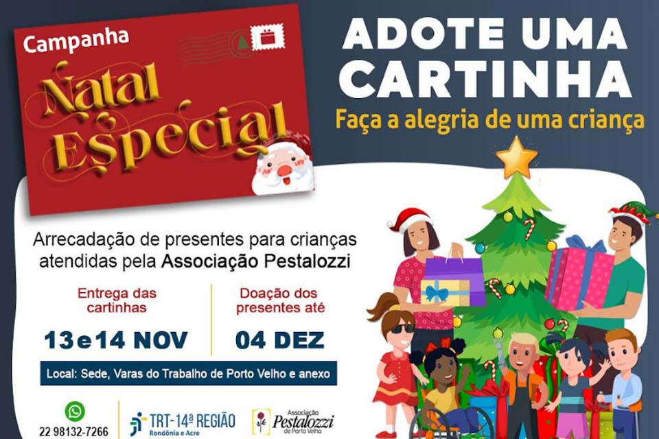 Justiça do Trabalho participa da Campanha Natal Especial da Associação Pestalozzi