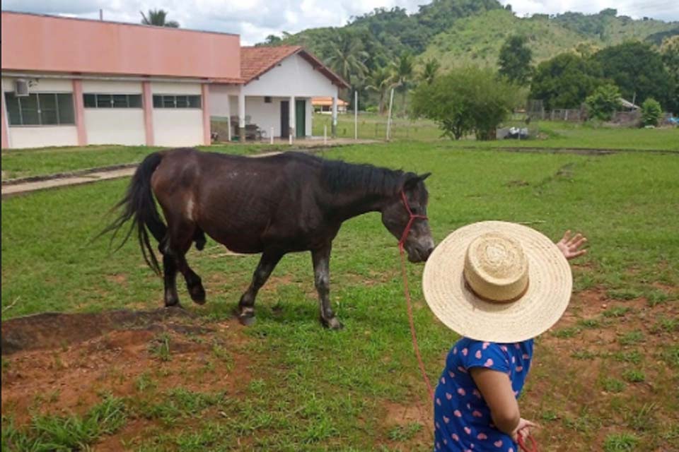 Universidade Federal de Rondônia promove atividades assistidas por animais em Presidente Médici