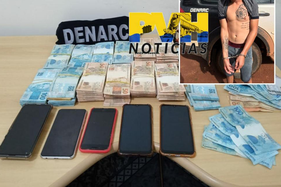 PC prende Jovem com dinheiro 73kg de mercúrio e cocaína em Guajará-Mirim