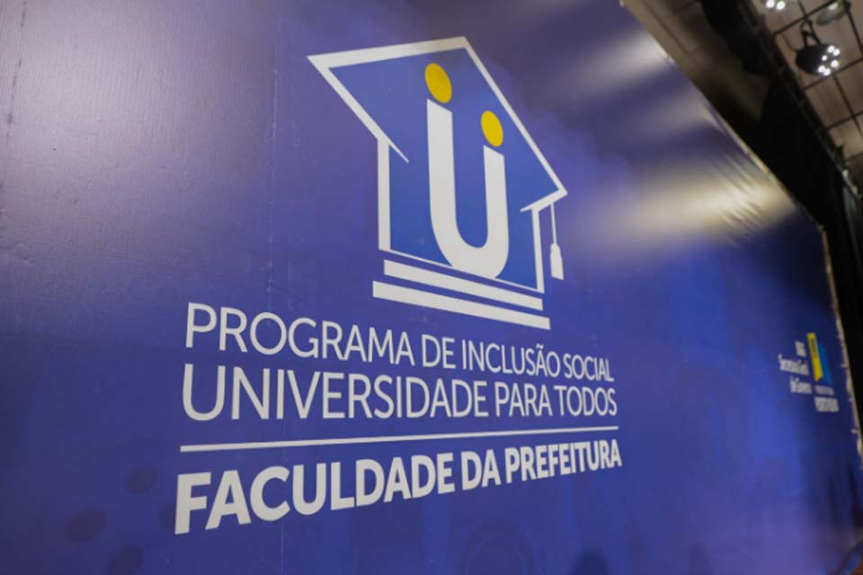 Inscrições para o programa Faculdade da Prefeitura de Porto Velho são encerradas com 4.909 inscritos