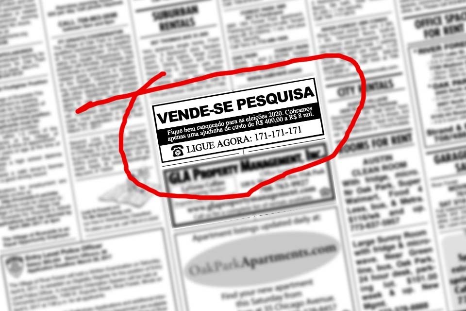 Atenção! Vende-se pesquisa para as eleições de 2020 em Rondônia: preços variam de R$ 400 a R$ 8 mil