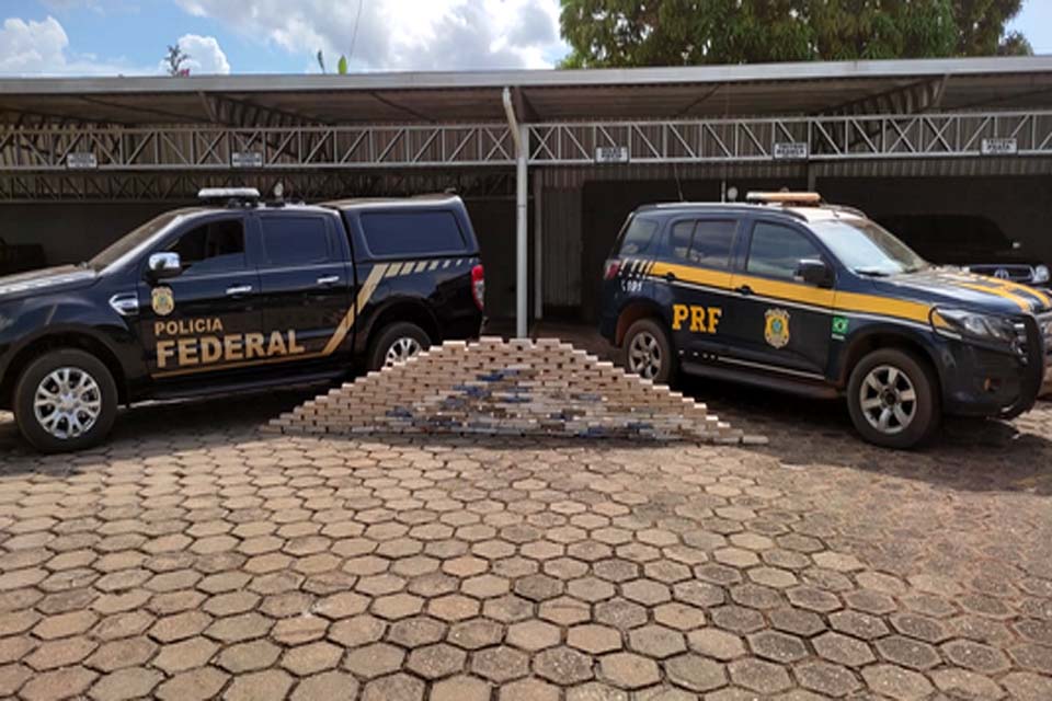 Operação Conjunta, PRF e PF apreendem mais de 200 KG de Cocaína