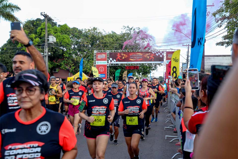 Corrida do Fogo 2023: Mais de 1.000 atletas participam da 20ª edição em Porto Velho