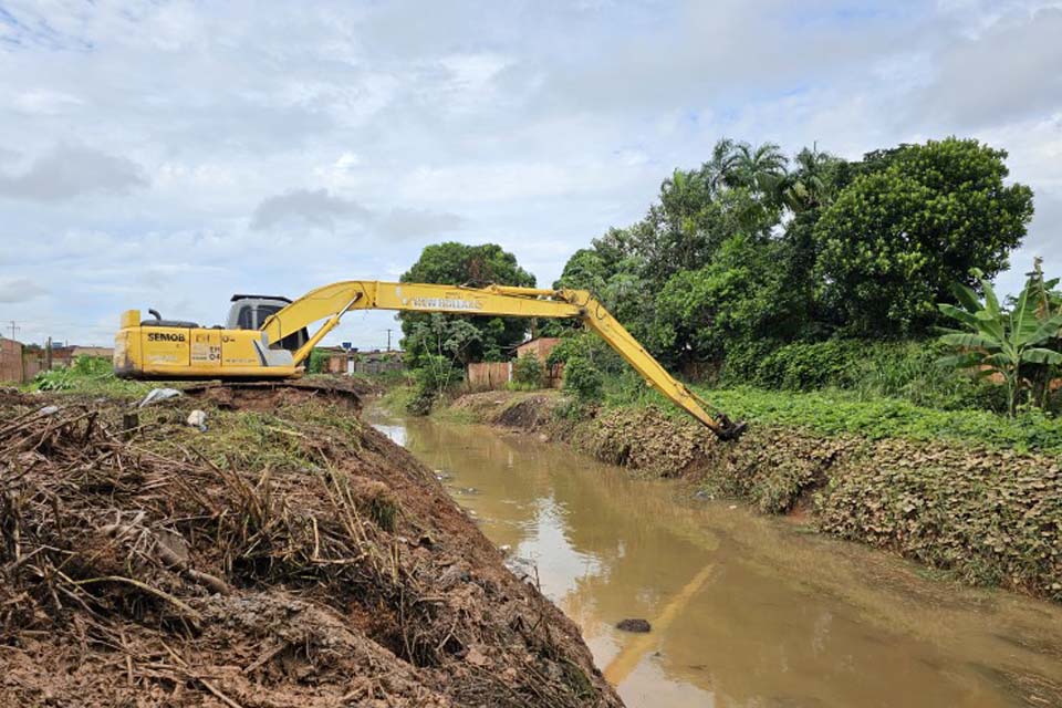 Mais de 57 quilômetros de canais foram limpos e reestruturados em Porto Velho desde 2017